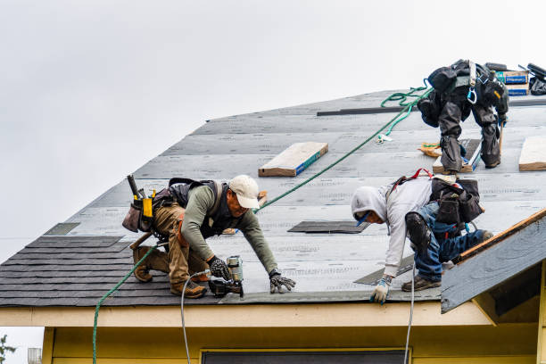 Professional Roof Installation technician working in Stockbridge, MA